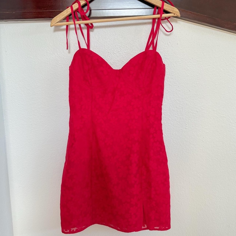 Urban Outfitters red floral dress, brand new with tags